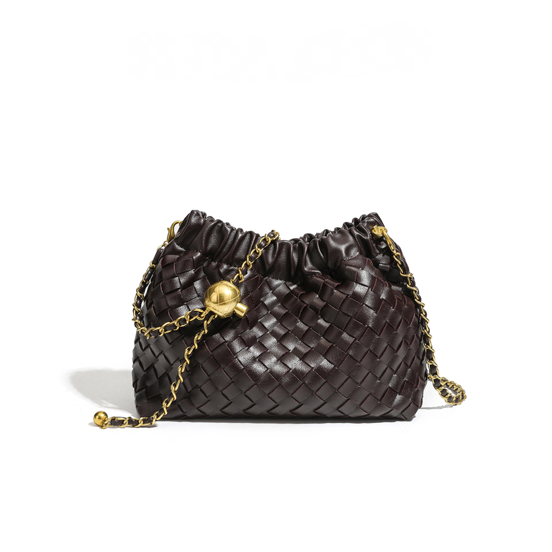 LE SAC BANDOULIÈRE ARTISANAL À BOULES DORÉES