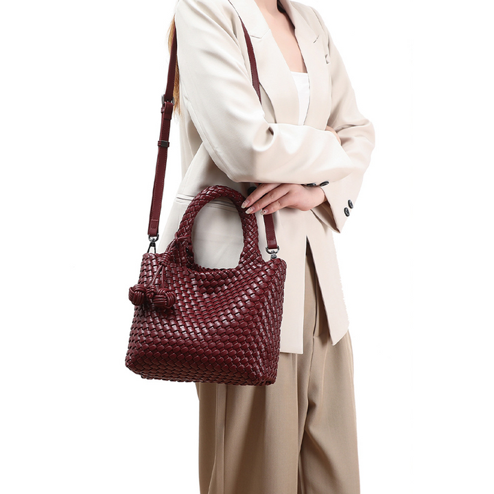 LE SAC CABAS MINI VOLUME POMPONS