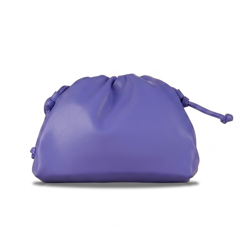 Sac à bandoulière en similicuir froncé et uni