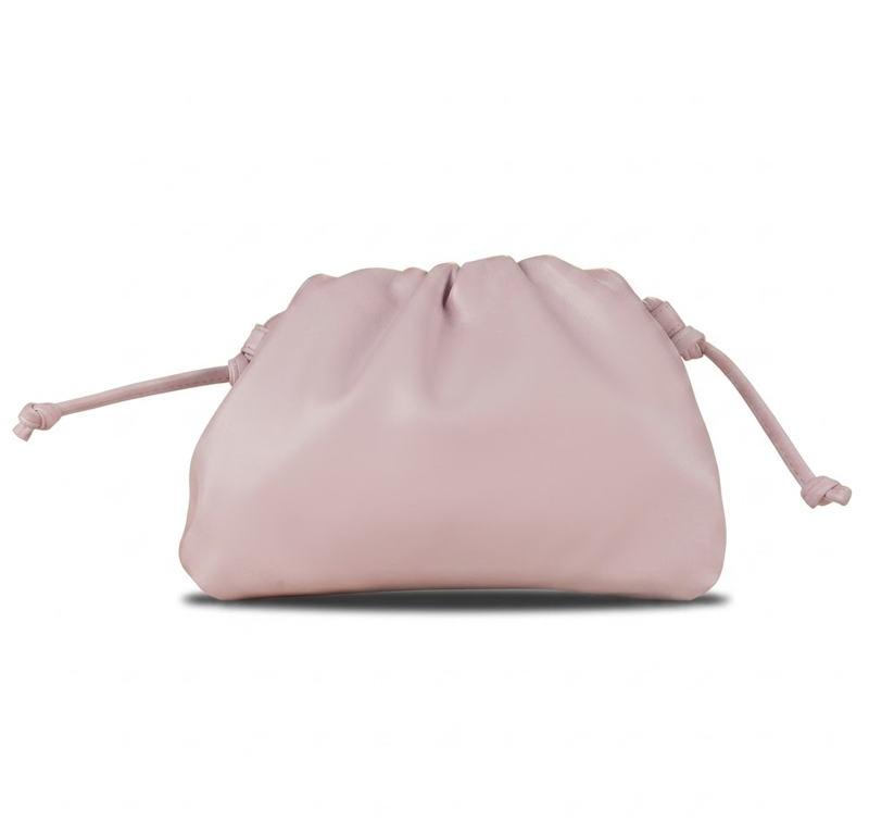 Sac à bandoulière en similicuir froncé et uni