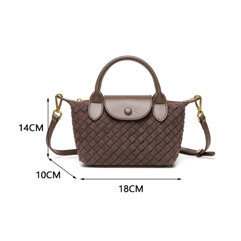 LE SAC CABAS À RABAT EN FAUX DAIM