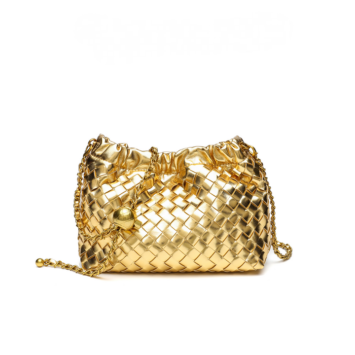 LE SAC BANDOULIÈRE ARTISANAL À BOULES DORÉES