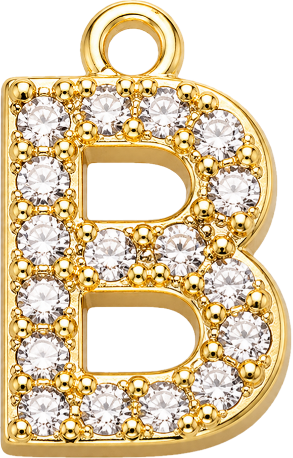 Gold Letter B