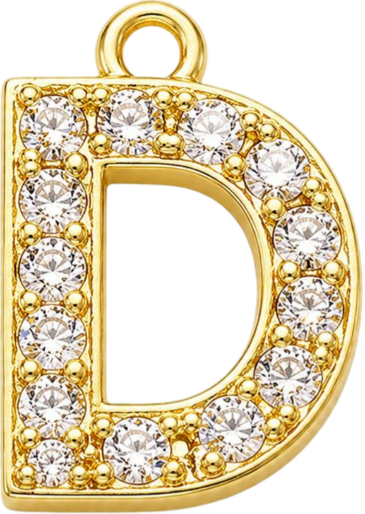 Gold Letter D