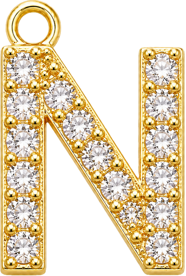 Gold Letter N