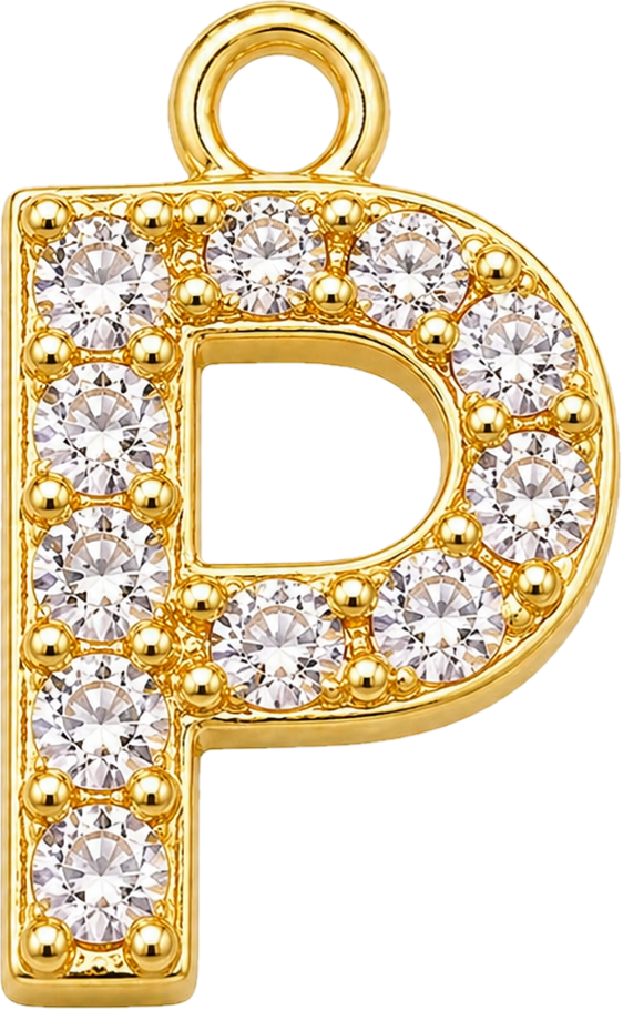 Gold Letter P