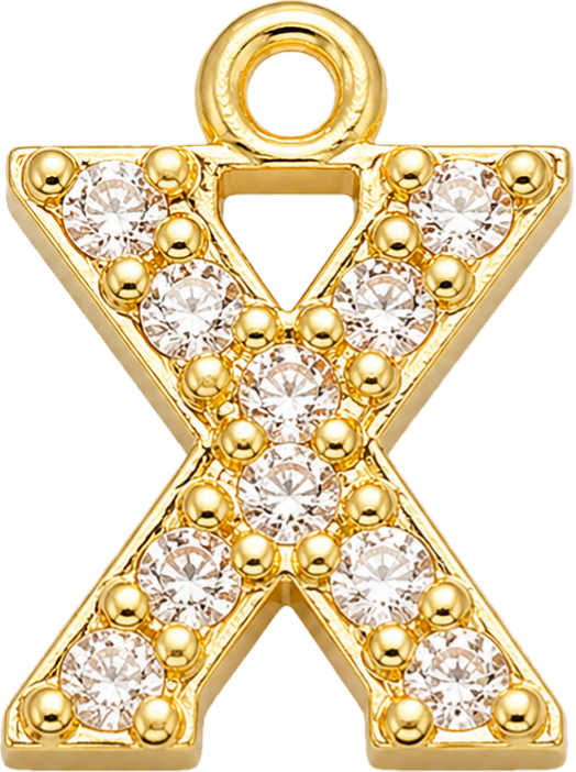 Gold Letter X