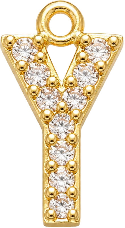 Gold Letter Y