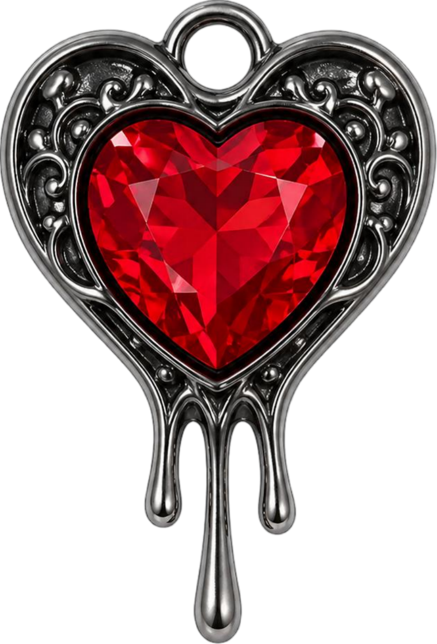 Dripping Heart Charm