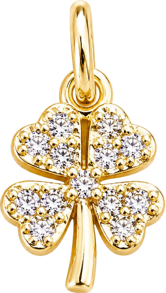 Gold Clover Charm