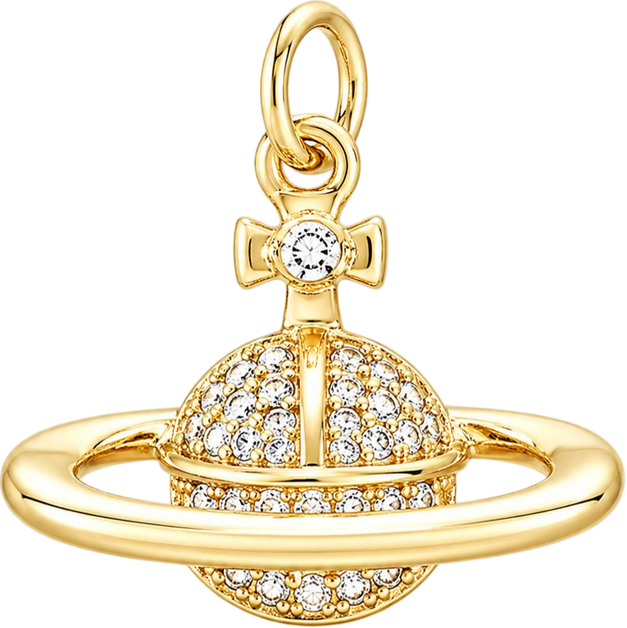 Gold Planet Charm