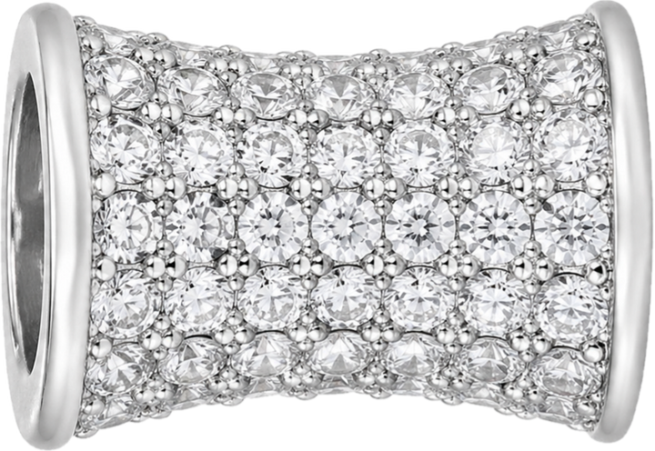 Silver Pavé Barrel