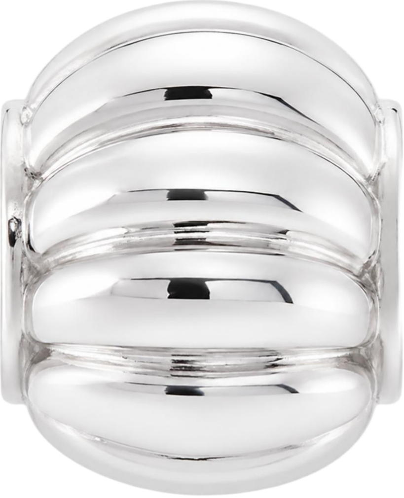 Silver Ribbed Spacer
