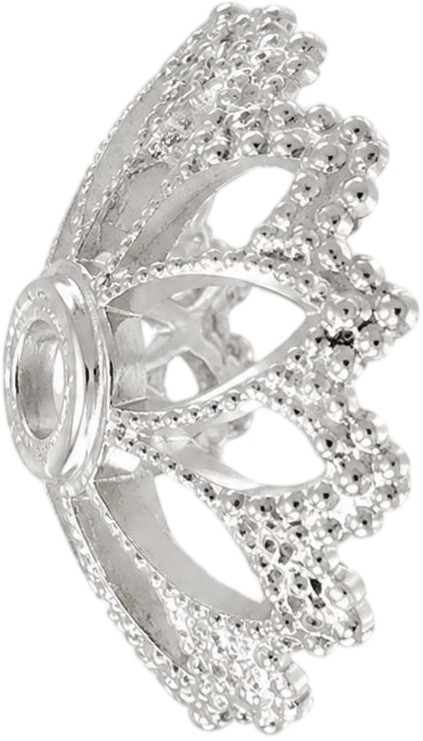 Silver Openwork Crescent Accent Right