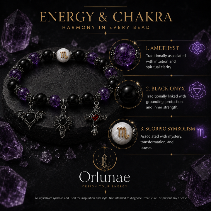 Scorpio Dark Amethyst Protection Bracelet