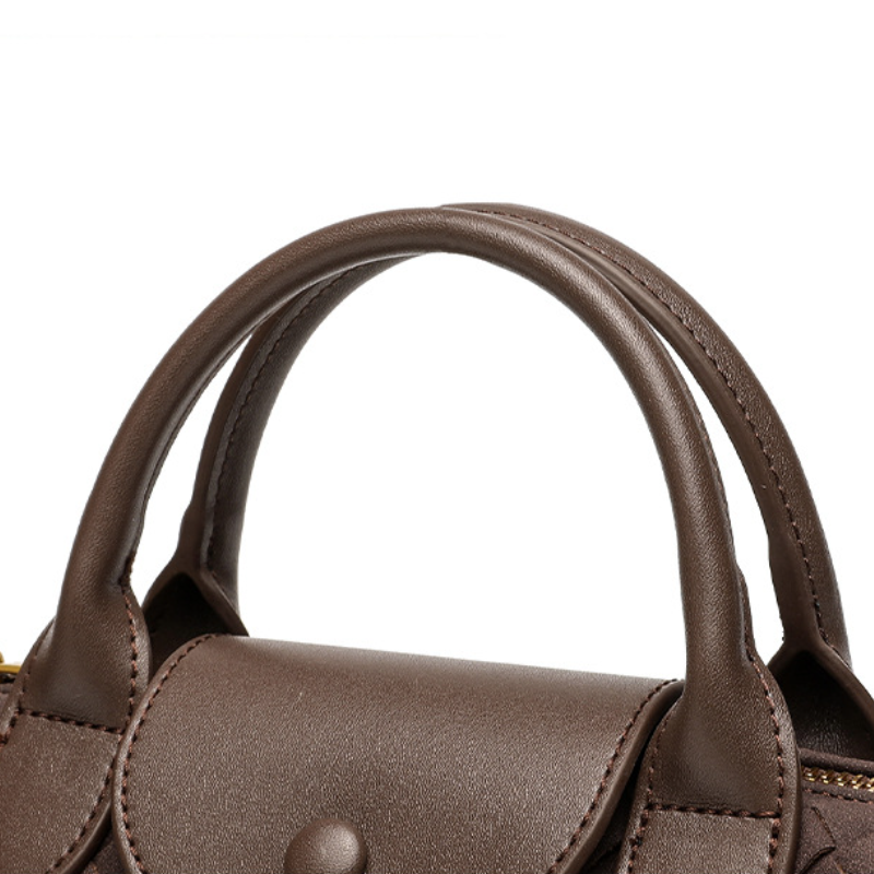 LE SAC CABAS À RABAT EN FAUX DAIM