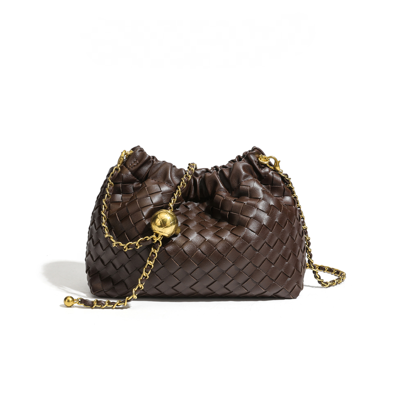 LE SAC BANDOULIÈRE ARTISANAL À BOULES DORÉES