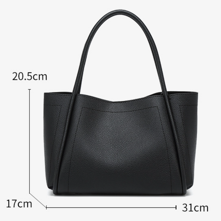 DIE STRUKTURIERTE LYCHEE-NARBENLEDER-TASCHE